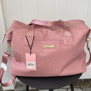 Juicy Couture NWT Pink Taffy Word Play
Overnighter/Duffel/Travel Bag /Strap